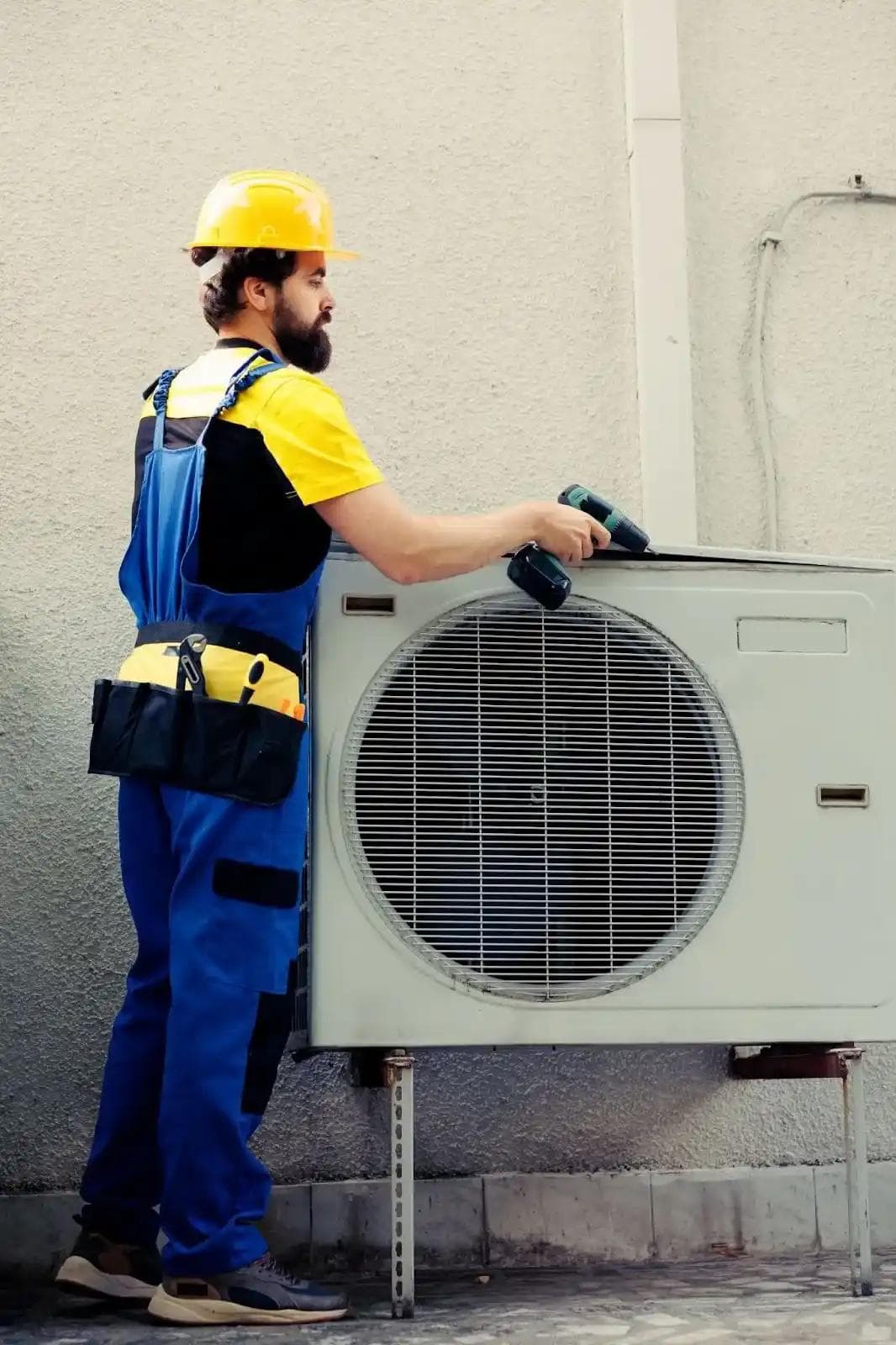 Professional AC repair service in action